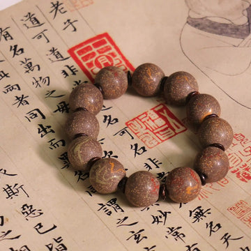 Brown with Golden Spots Star Sand Secret Bead Bracelet