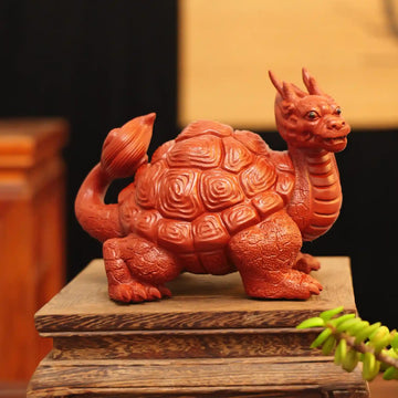 Dragon Turtle Mascot Yixing Handmade Zisha Tea Pet