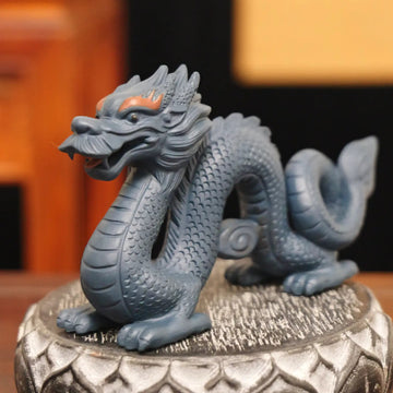Yixing Zisha Handmade Coiled Dragon Tea Pet