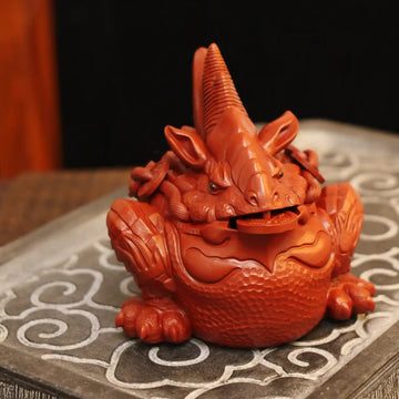 Three-Legged Money Toad Mascot Yixing Handmade Zisha Tea Pet