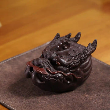 Yixing Zisha Handmade Bionic Dragon Head Teapot