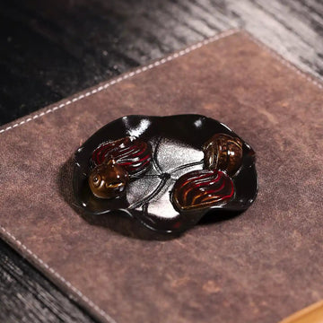 Yixing Zisha Handmade Color - changing Goldfish Tea Pet