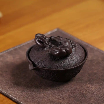 Yixing Zisha Handmade Crab-Lid Teapot