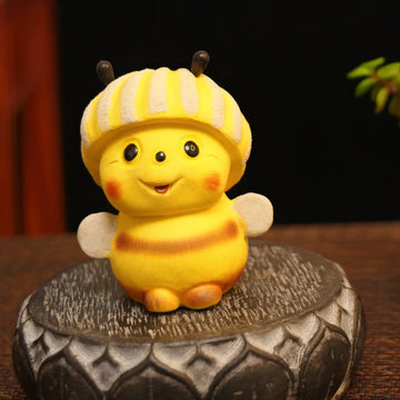 Yixing Zisha Handmade Cute Bee Tea Pet