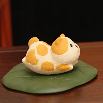 Yixing Zisha Handmade Cute Corgi Tea Pet (Lovely Lying-down Style)