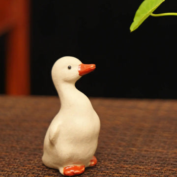 Yixing Zisha Handmade Cute Duckling Tea Pet