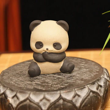 Yixing Zisha Handmade Cute Panda Tea Pet (Zen Style)