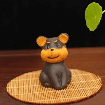 Yixing Zisha Handmade Cute Puppy Tea Pet