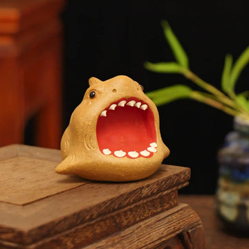 Yixing Zisha Handmade Cute Shark Tea Pet
