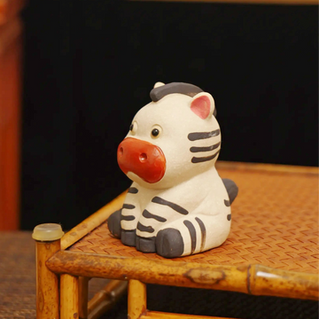 Yixing Zisha Handmade Cute Zebra Tea Pet