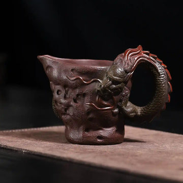 Yixing Zisha Handmade Dragon-Head Teacup