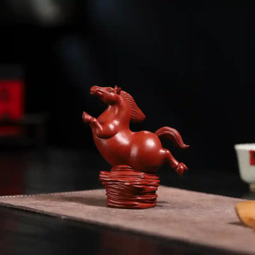 Yixing Zisha Handmade Galloping Horse Tea Pet (Success - Achieving Style)