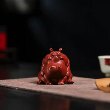 Yixing Zisha Handmade Hippo Tea Pet