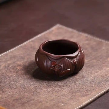 Yixing Zisha Handmade Lotus Teacup