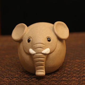 Yixing Zisha Handmade Round Elephant Tea Pet