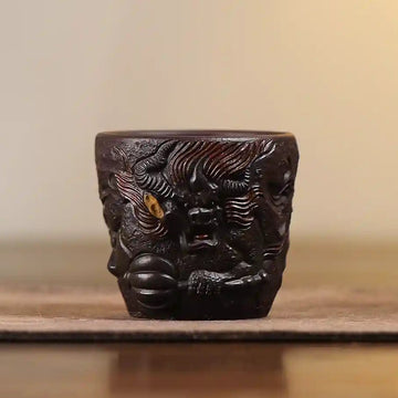 Yixing Zisha Handmade Shanhaijing Thunder God Tea Cup