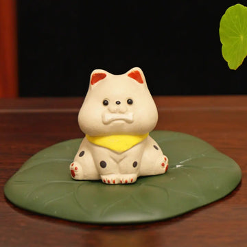 Yixing Zisha Handmade Spotted Dog Tea Pet