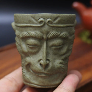 Yixing Zisha Handmade Sun Wukong Monkey King Zen Teacup