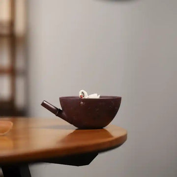 Yixing Zisha Handmade Swan Teapot