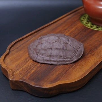 Yixing Zisha Handmade Turtle Shell Pattern Tea Scoop