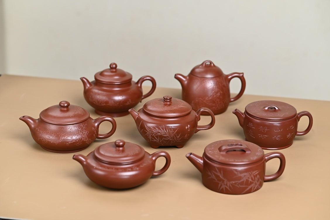 purple clay yixing teapot