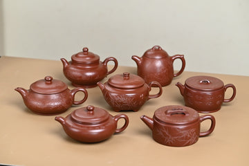 purple clay yixing teapot