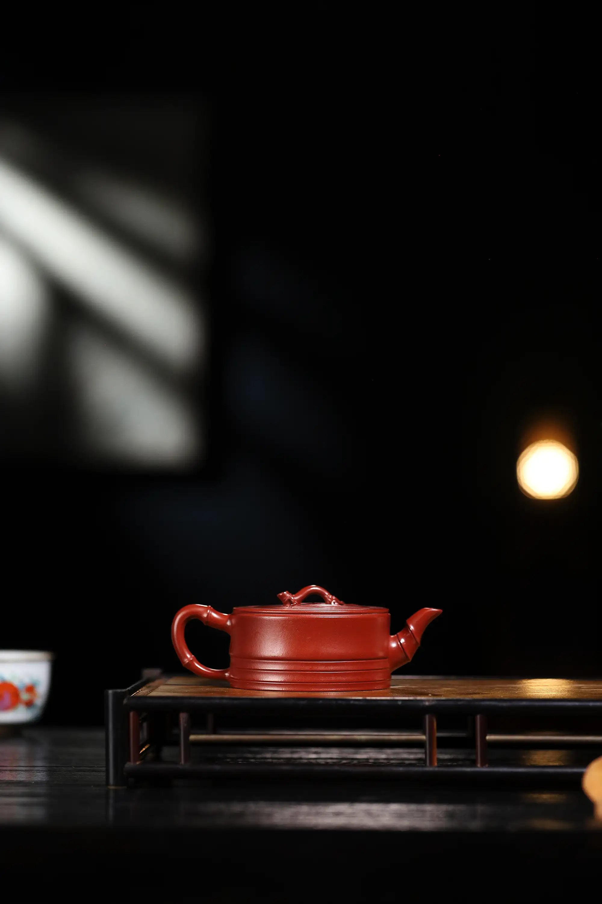 Bamboo Joint Design Fully Handmade Zhu Ni 'Yizhi Bamboo' Yixing Teapot