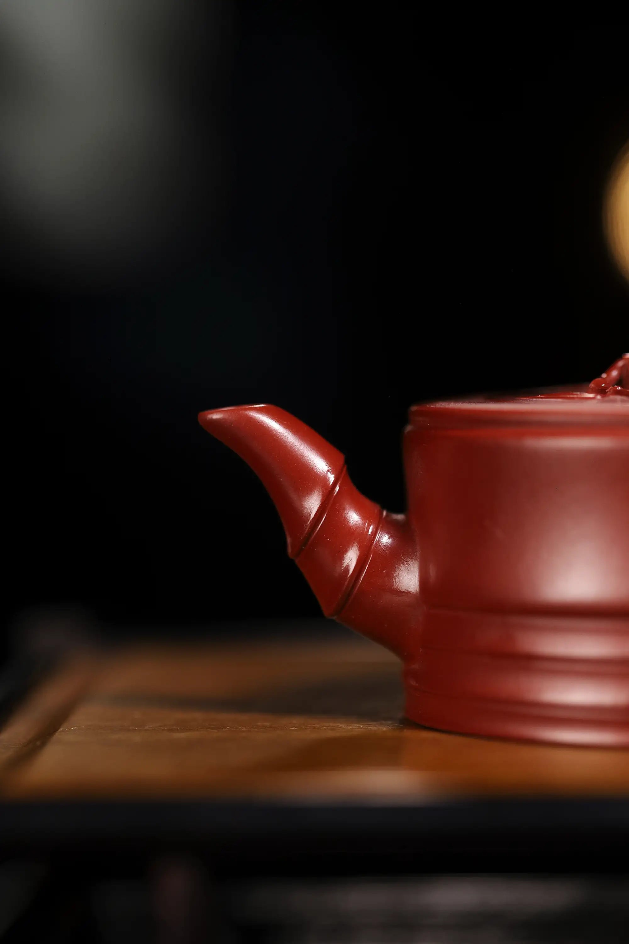 Bamboo Joint Design Fully Handmade Zhu Ni 'Yizhi Bamboo' Yixing Teapot