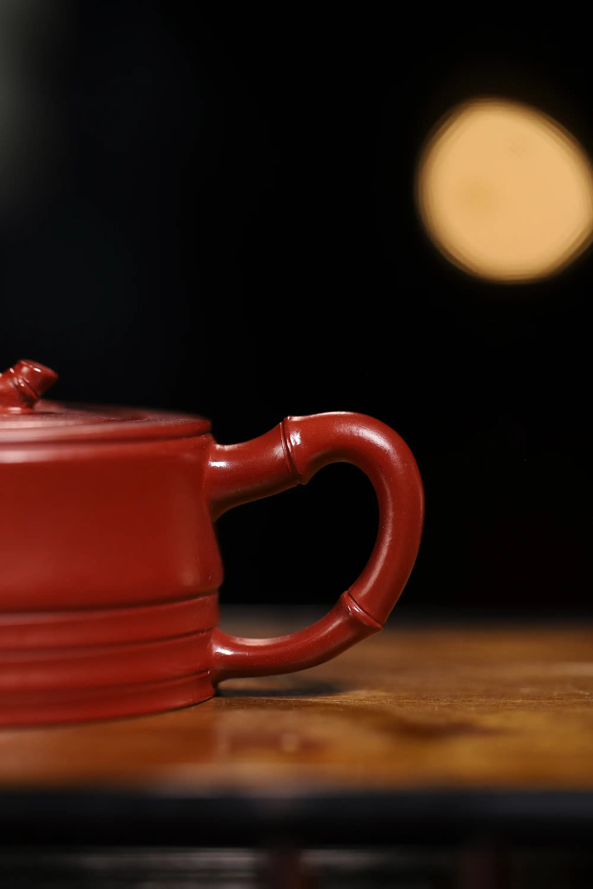 Bamboo Joint Design Fully Handmade Zhu Ni 'Yizhi Bamboo' Yixing Teapot