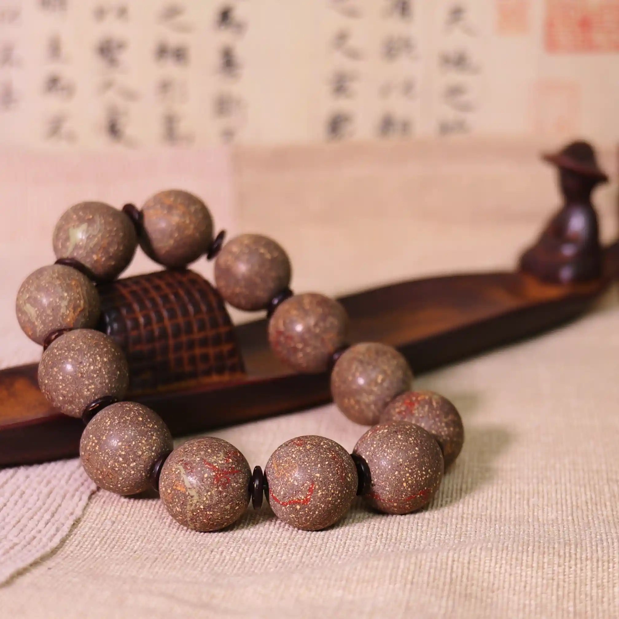 Brown with Golden Spots Star Sand Secret Bead Bracelet
