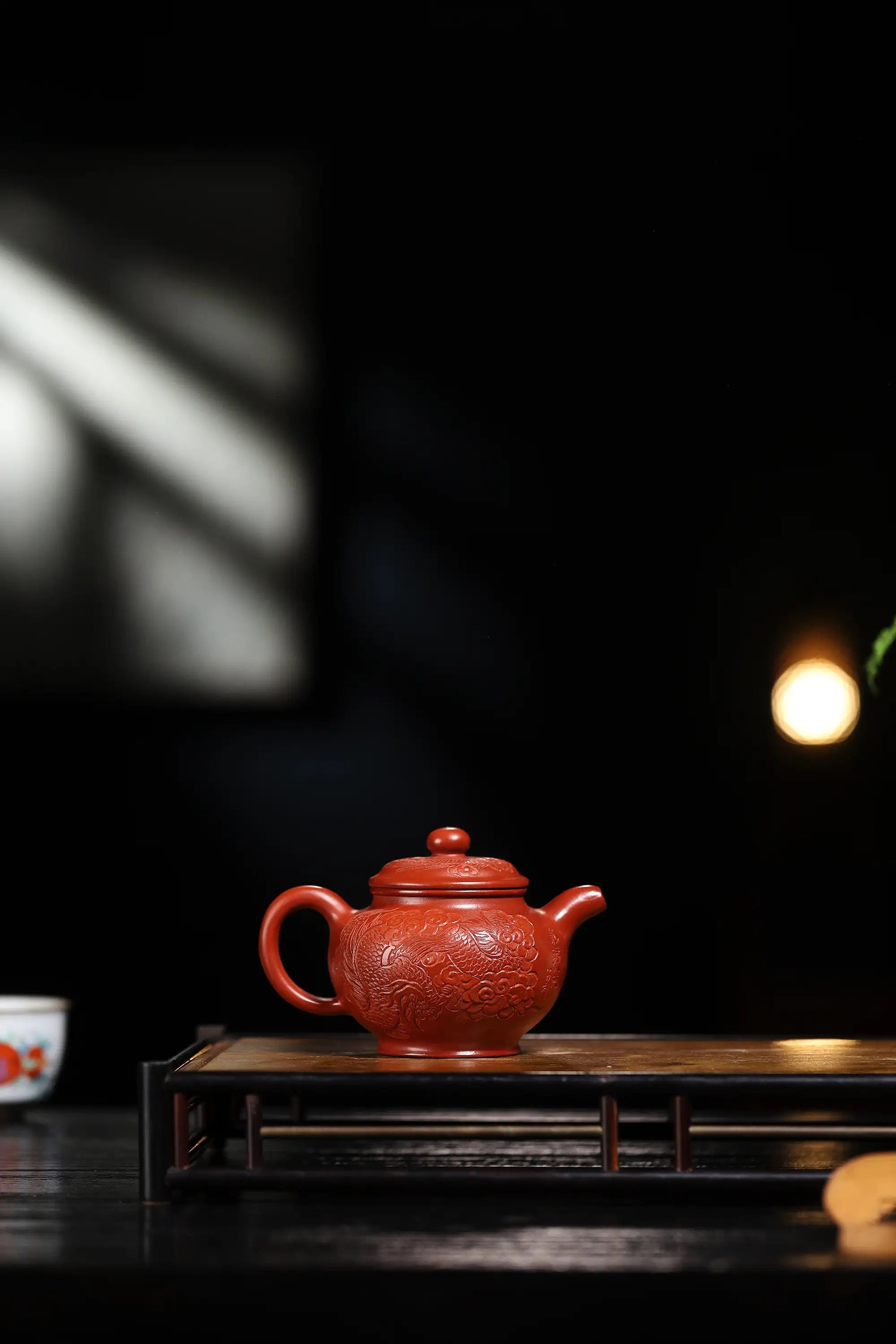 Dragon Pattern Fully Handmade Zhu Ni 'Duo Zhi' Yixing Teapot