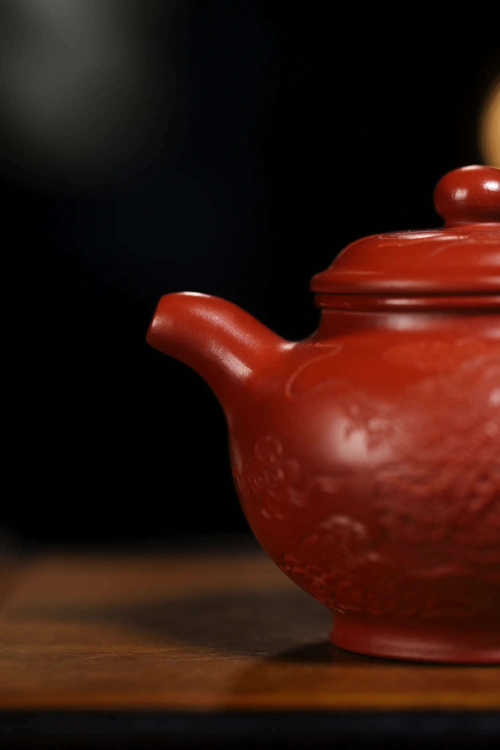Dragon Pattern Fully Handmade Zhu Ni 'Duo Zhi' Yixing Teapot
