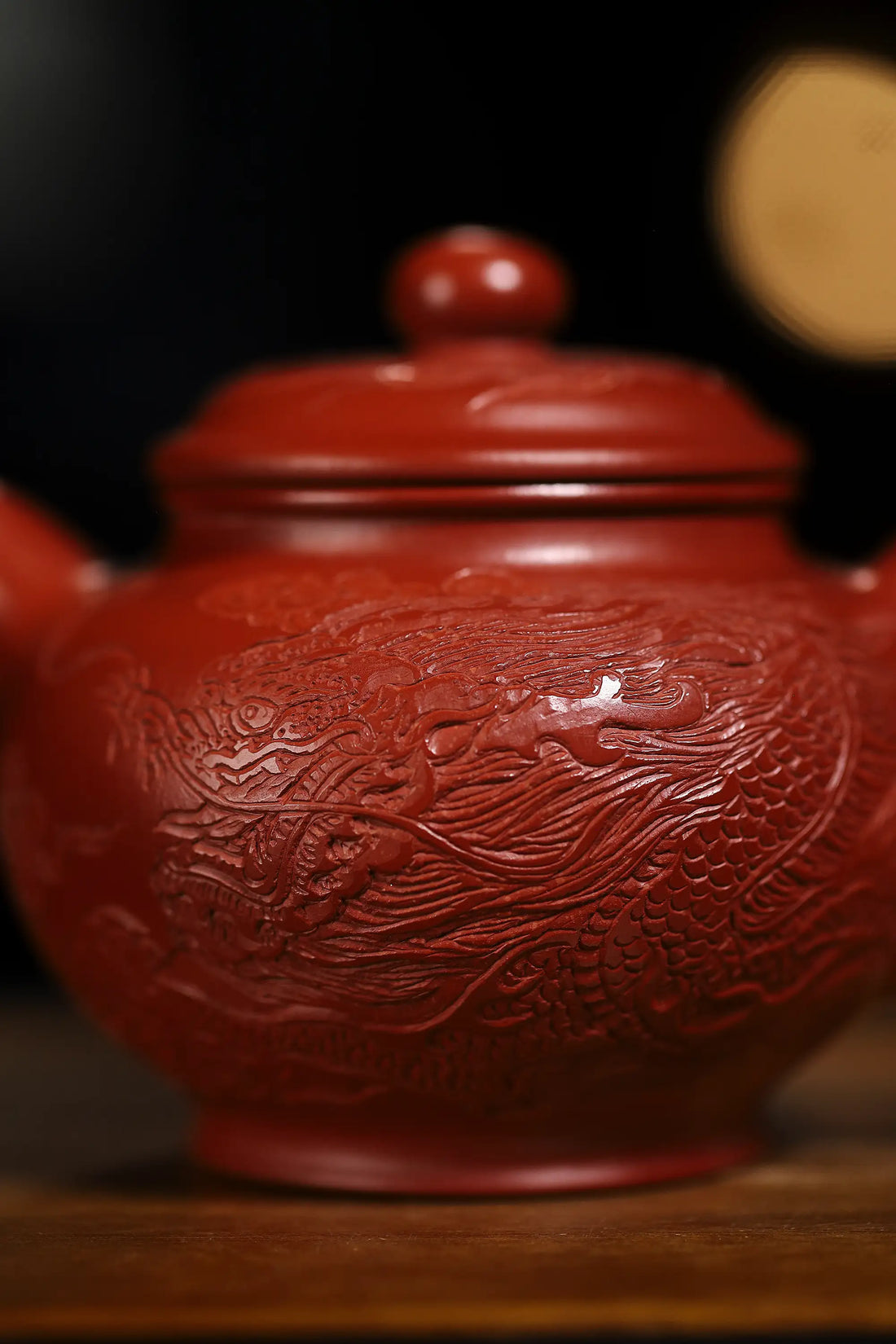 Dragon Pattern Fully Handmade Zhu Ni 'Duo Zhi' Yixing Teapot