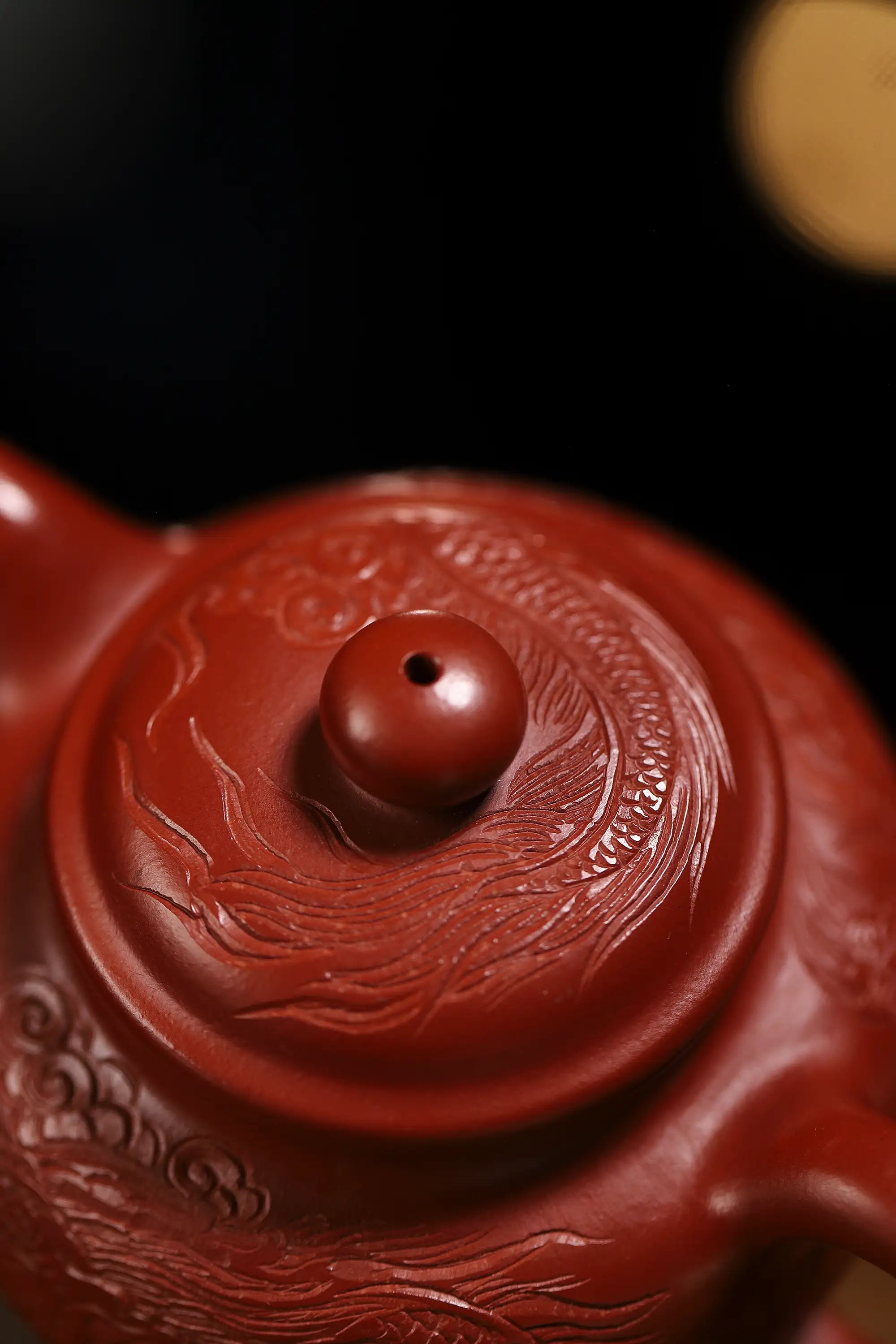 Dragon Pattern Fully Handmade Zhu Ni 'Duo Zhi' Yixing Teapot