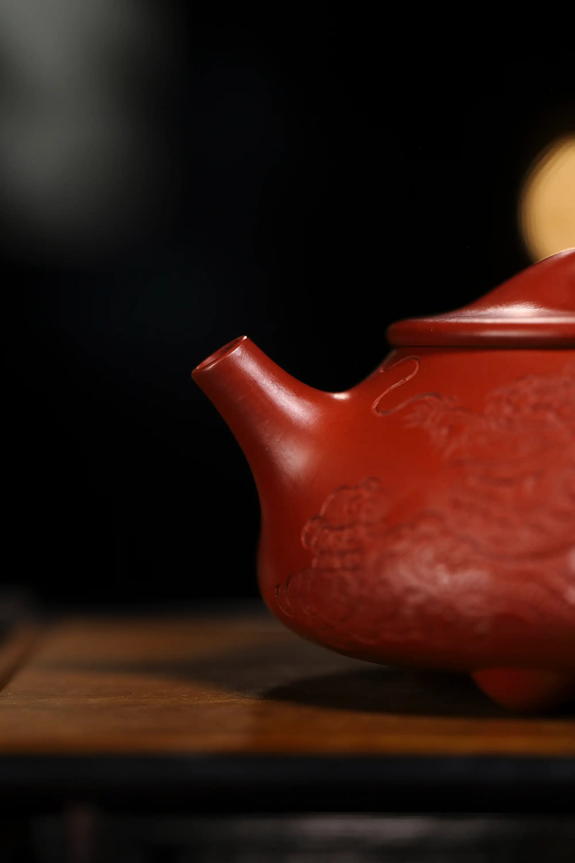 Dragon Pattern Fully Handmade Zhu Ni 'Jingzhou Shi Piao' Yixing Teapot