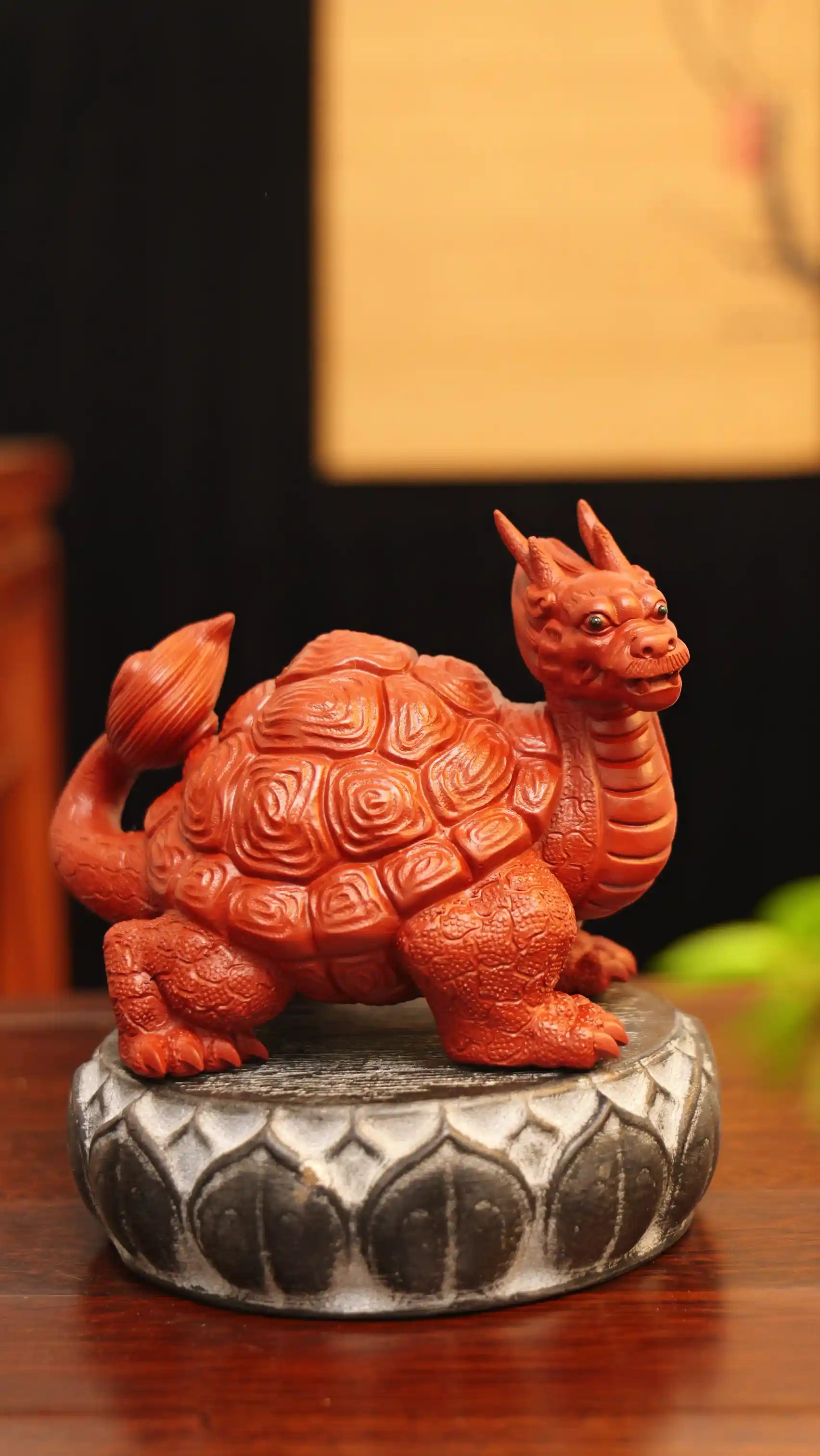 Dragon Turtle Mascot Yixing Handmade Zisha Tea Pet
