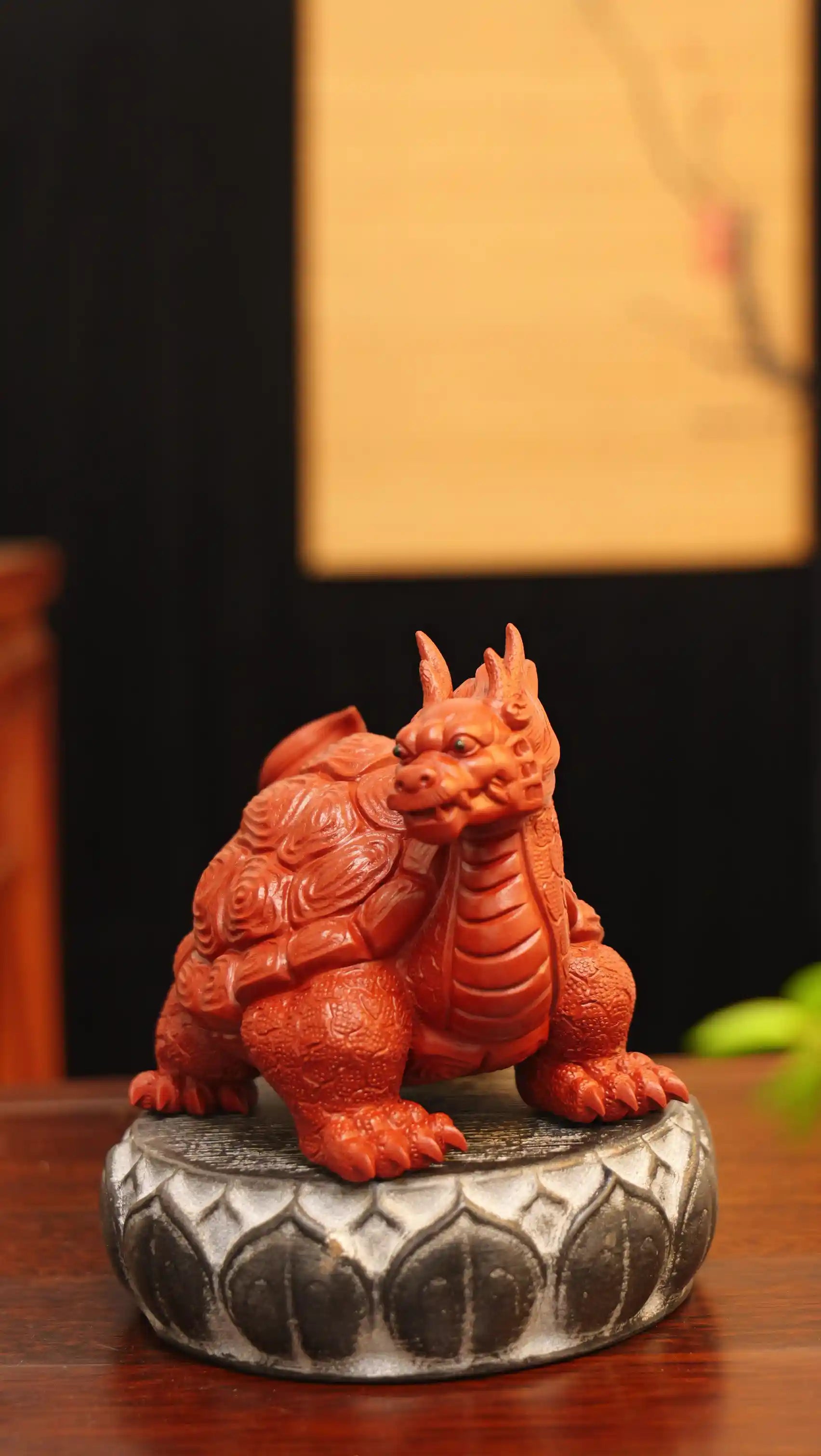 Dragon Turtle Mascot Yixing Handmade Zisha Tea Pet