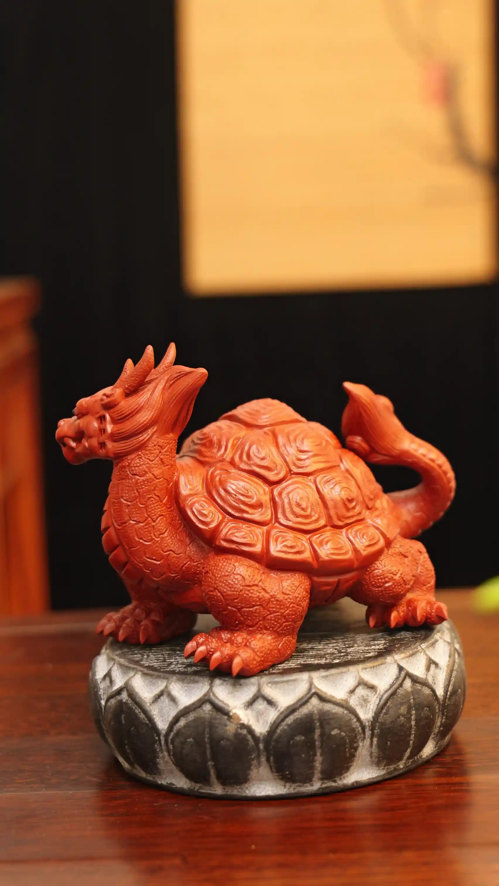 Dragon Turtle Mascot Yixing Handmade Zisha Tea Pet