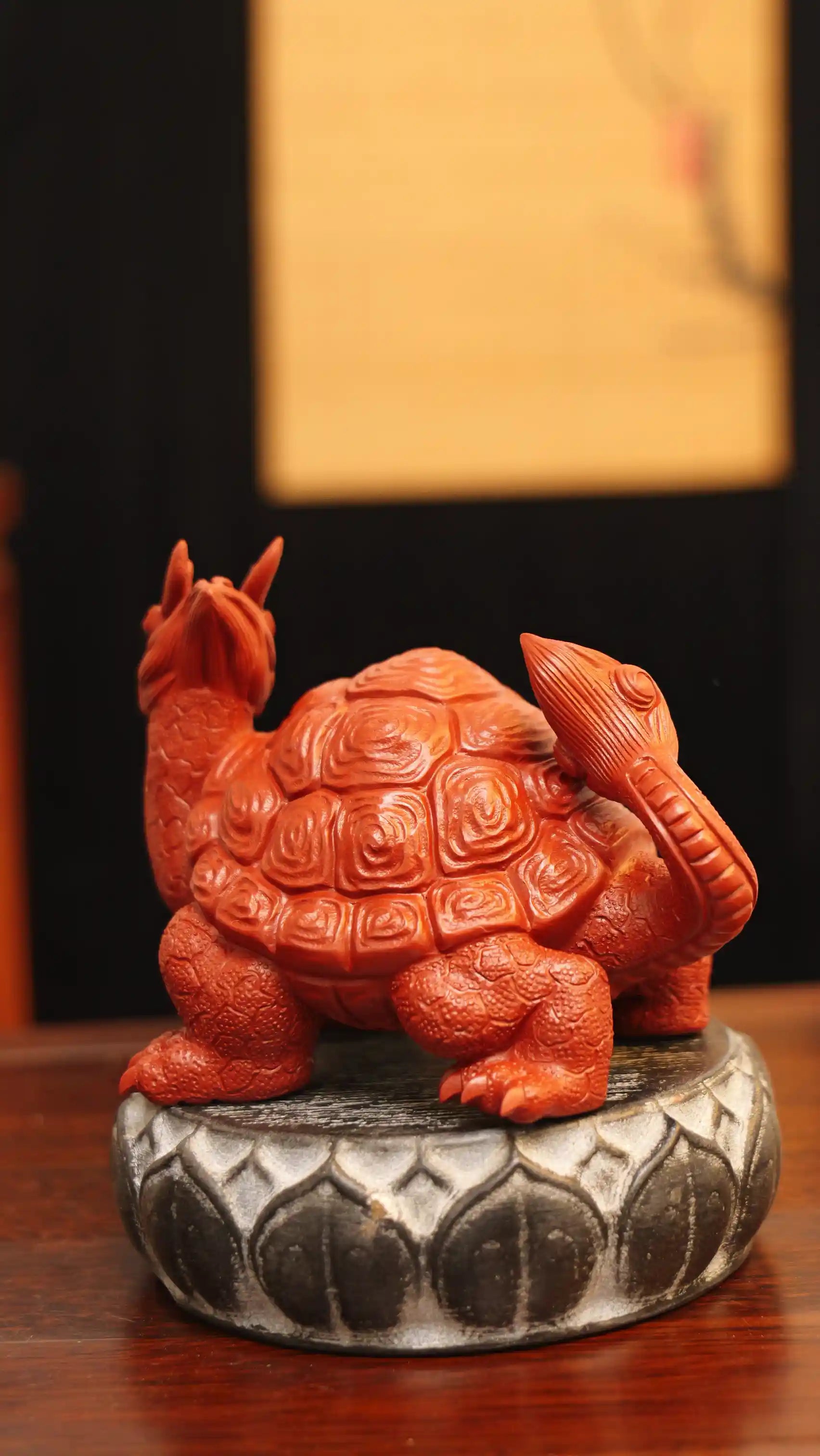 Dragon Turtle Mascot Yixing Handmade Zisha Tea Pet