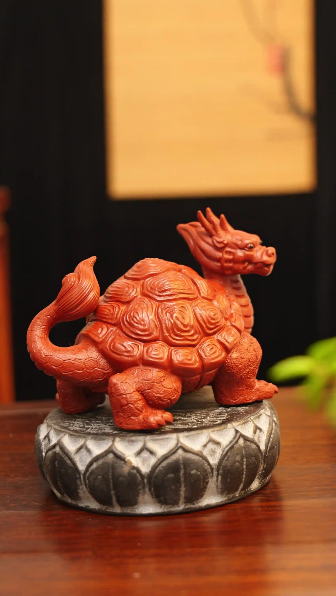 Dragon Turtle Mascot Yixing Handmade Zisha Tea Pet