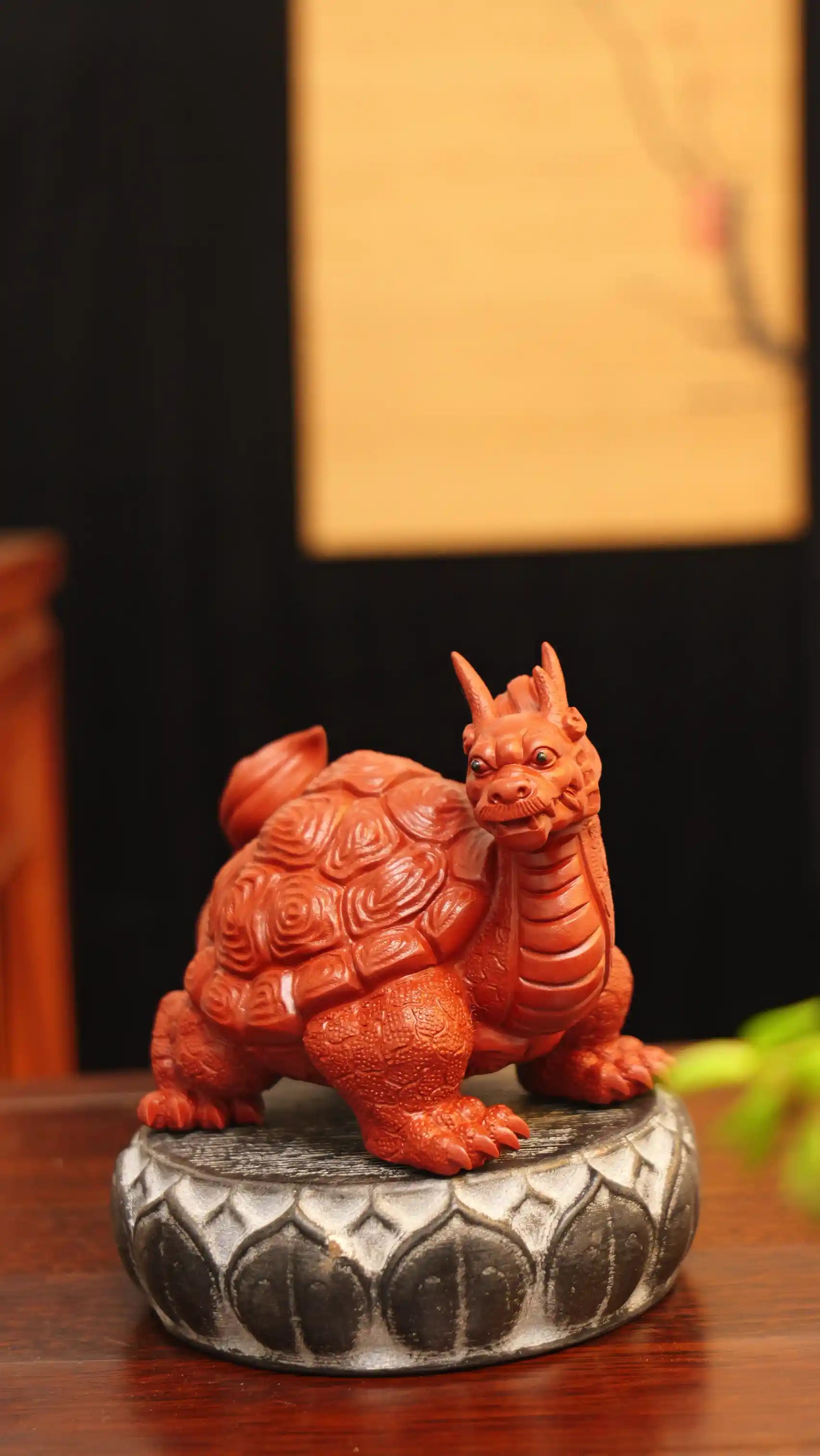 Dragon Turtle Mascot Yixing Handmade Zisha Tea Pet