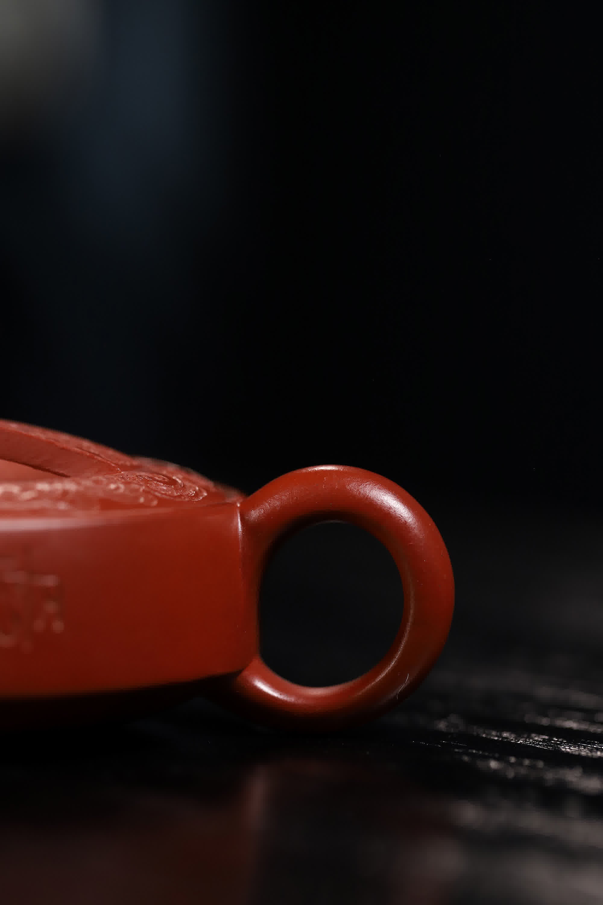 Eternal Joy & Auspicious Cloud Carving Fully Handmade Zhu Ni 'Qin Feng Han Wa' Yixing Teapot