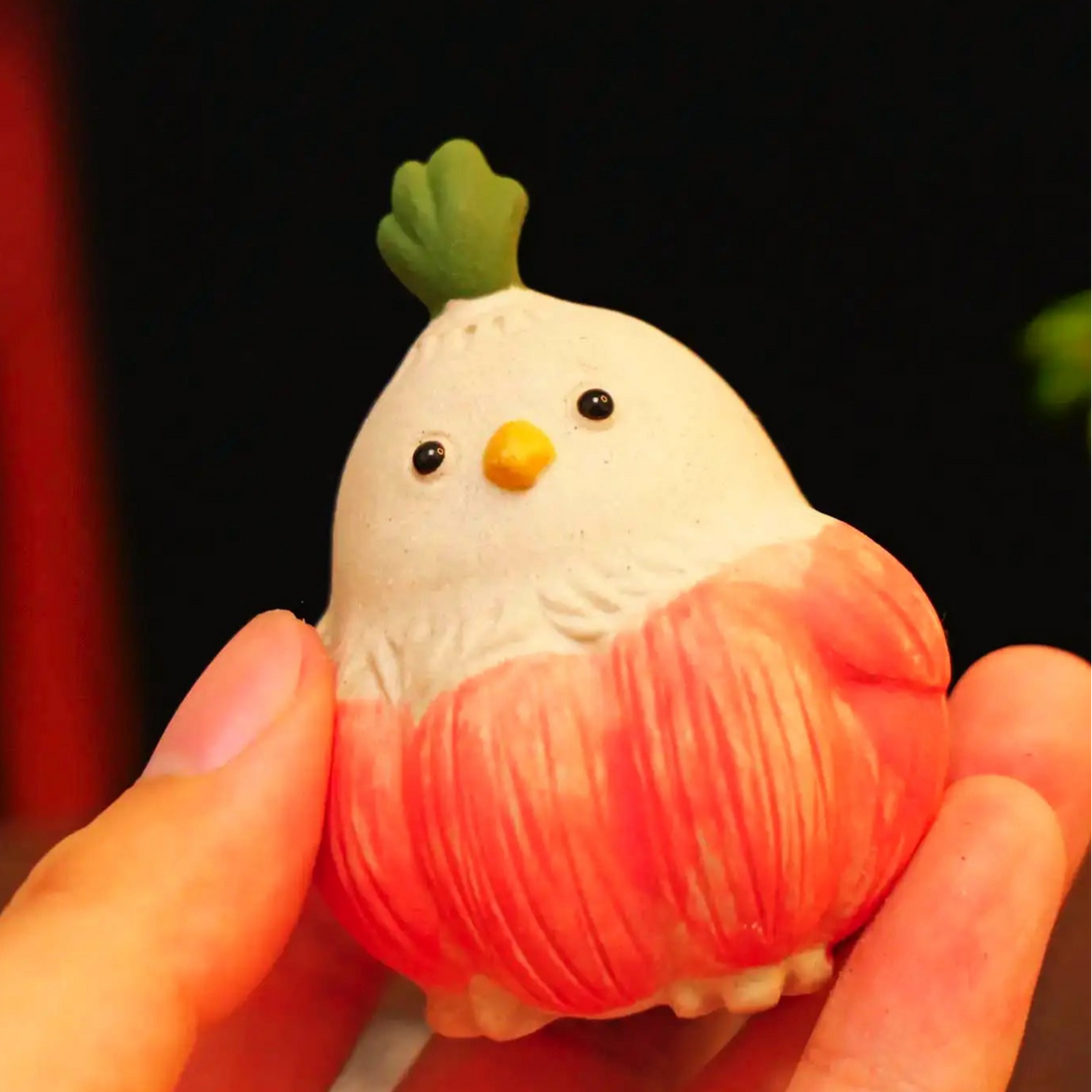 Feathered Bird Tea Pet
