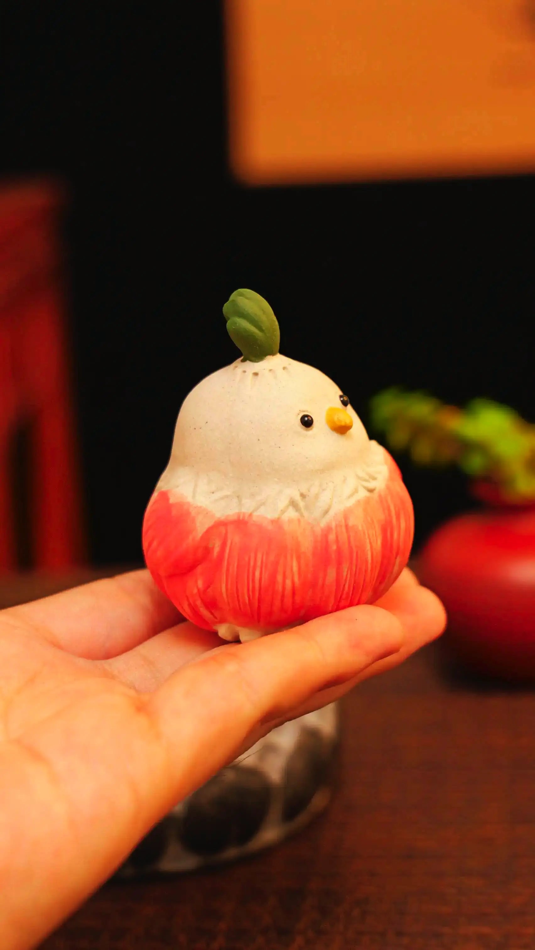 Feathered Bird Tea Pet