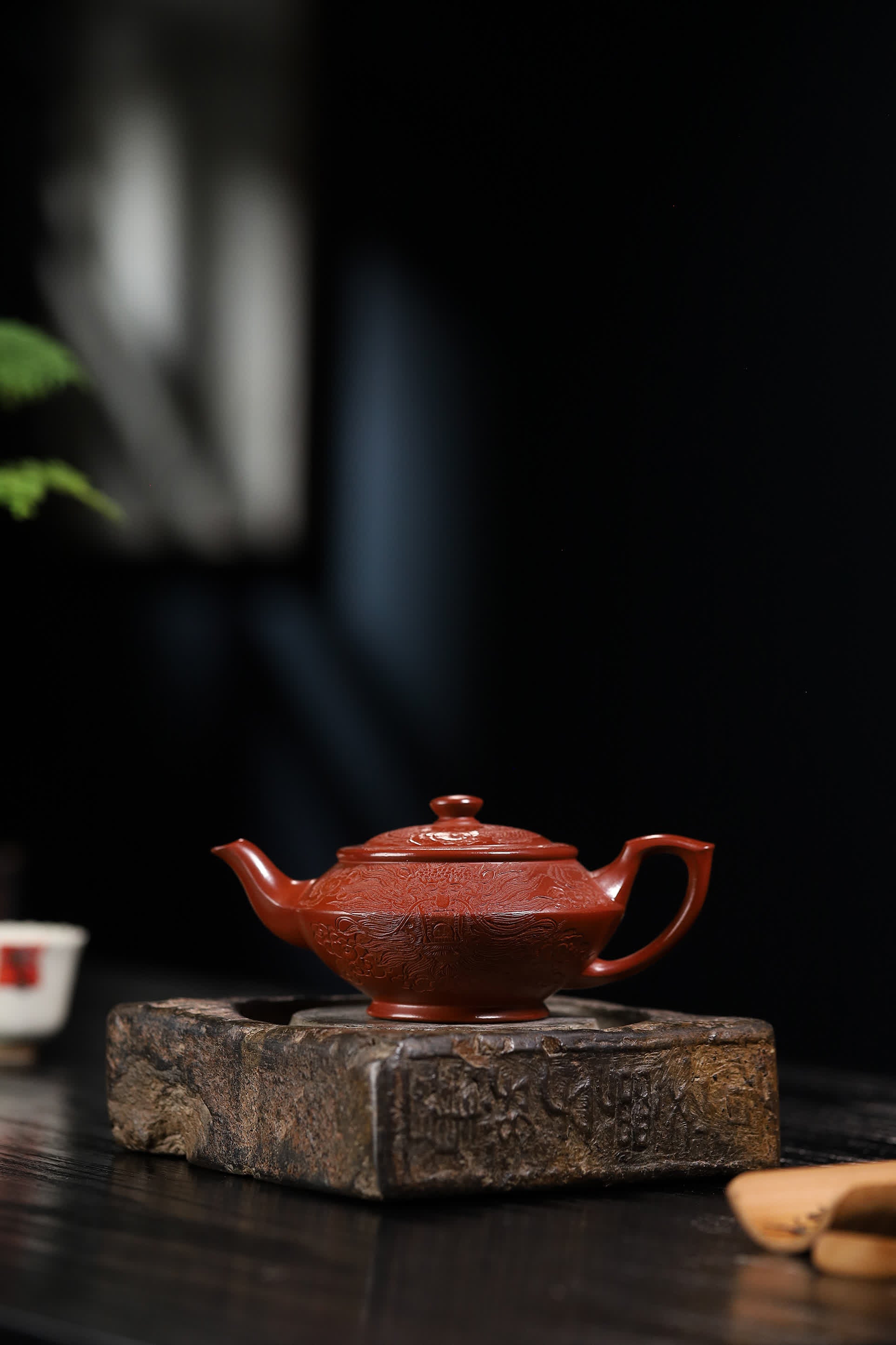 Han Yun Shape Handmade Imperial Dragon Red Clay Zhu Ni Yixing Teapot