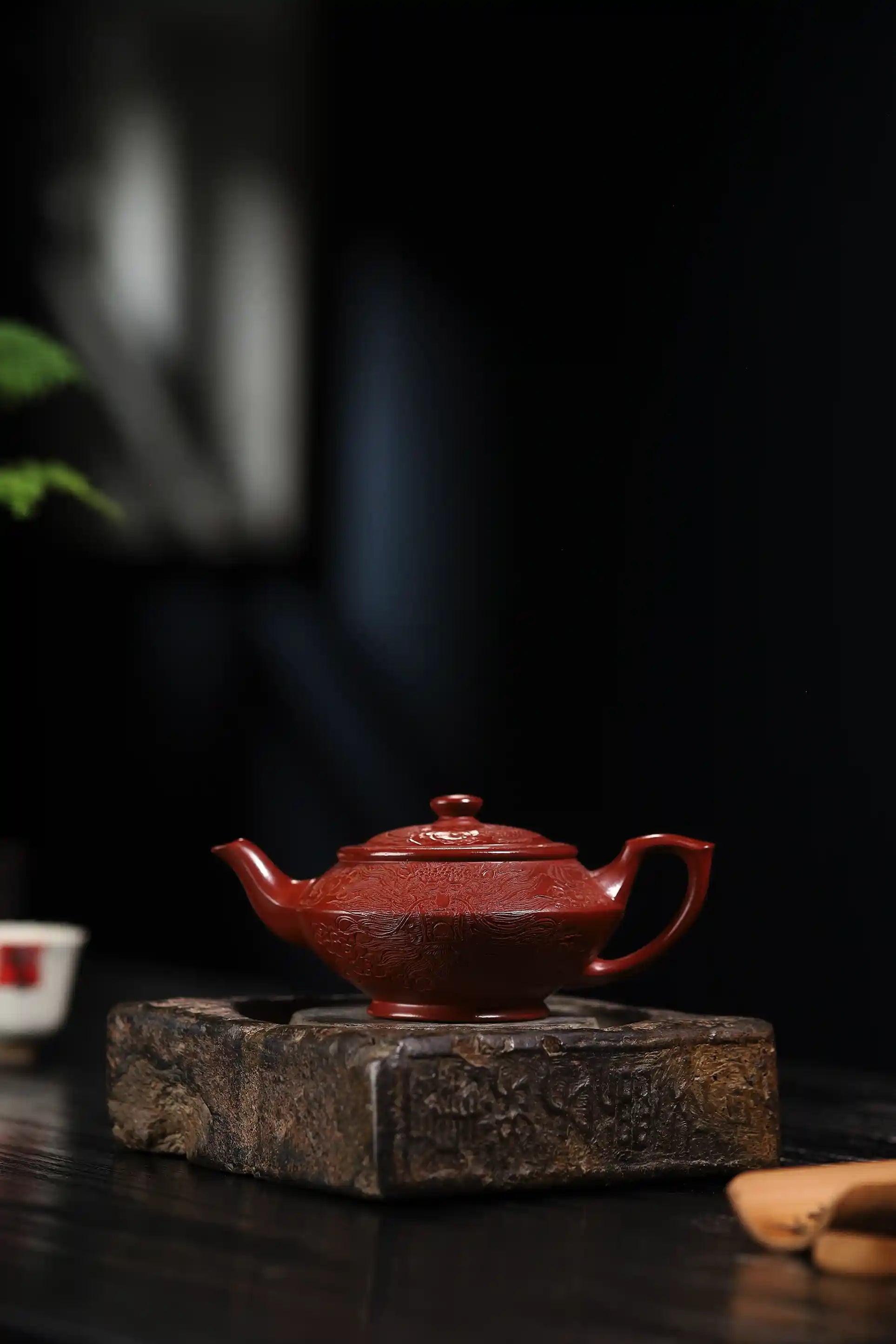 Han Yun Shape Handmade Imperial Dragon Red Clay Zhu Ni Yixing Teapot