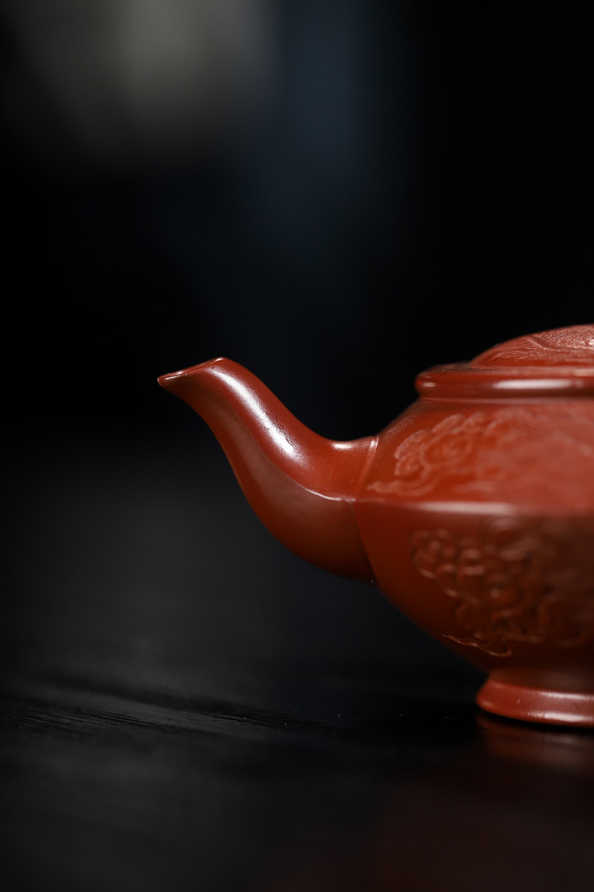 Han Yun Shape Handmade Imperial Dragon Red Clay Zhu Ni Yixing Teapot