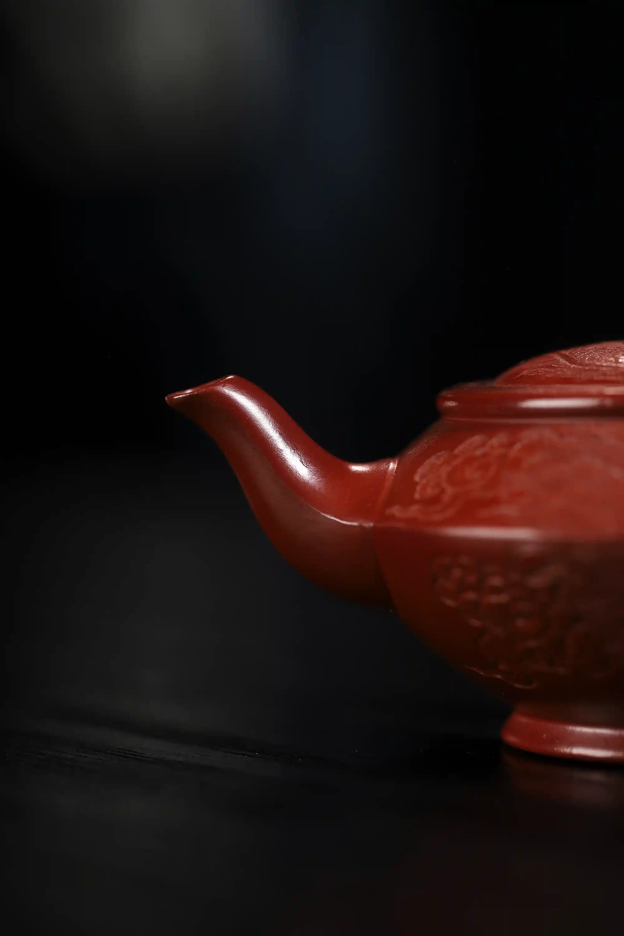 Han Yun Shape Handmade Imperial Dragon Red Clay Zhu Ni Yixing Teapot