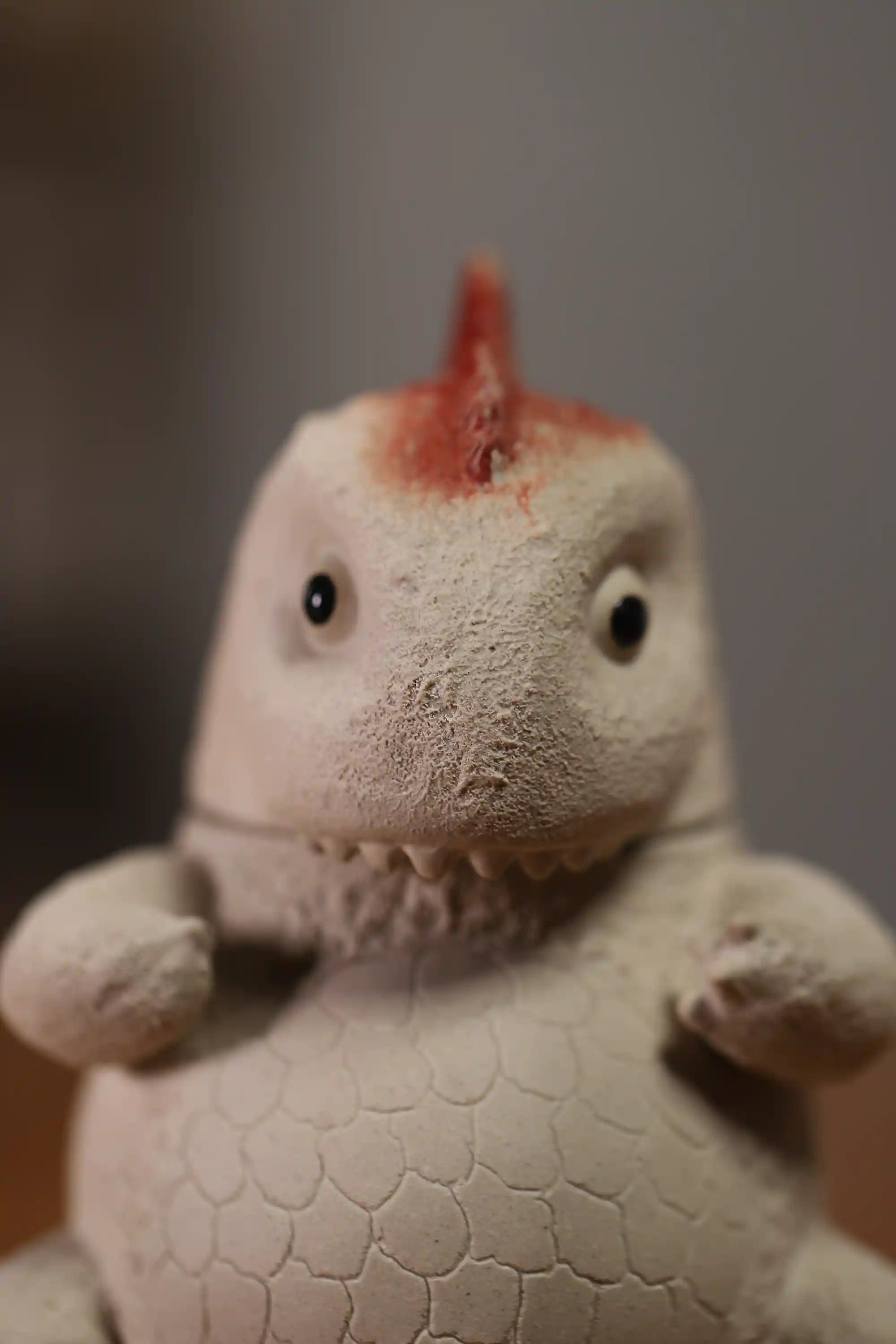 Handmade White Ceramic Dinosaur Teapot