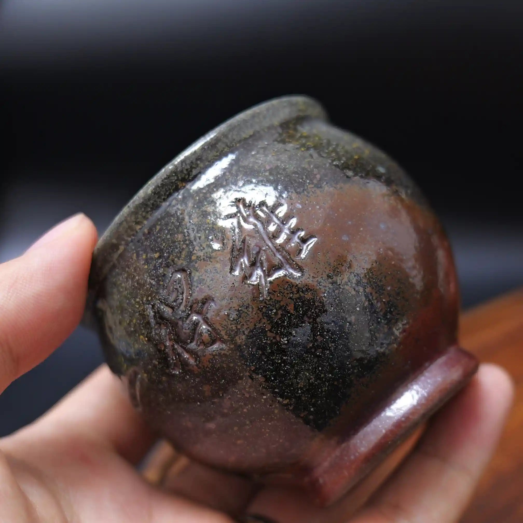 Handmade Wood-Fired Coarse Clay Master Teacup